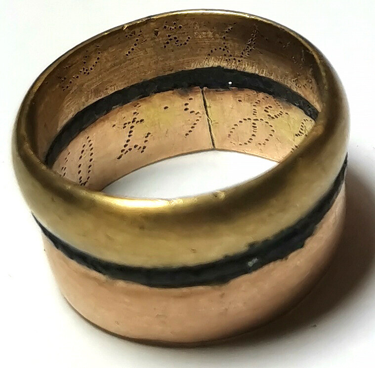 German double gold engagement ring from Königsberg