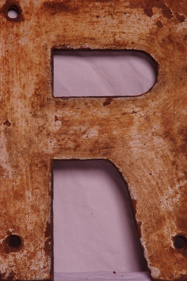 cast iron letters Stalking Cat Antiques Macedon Gisborne Australia