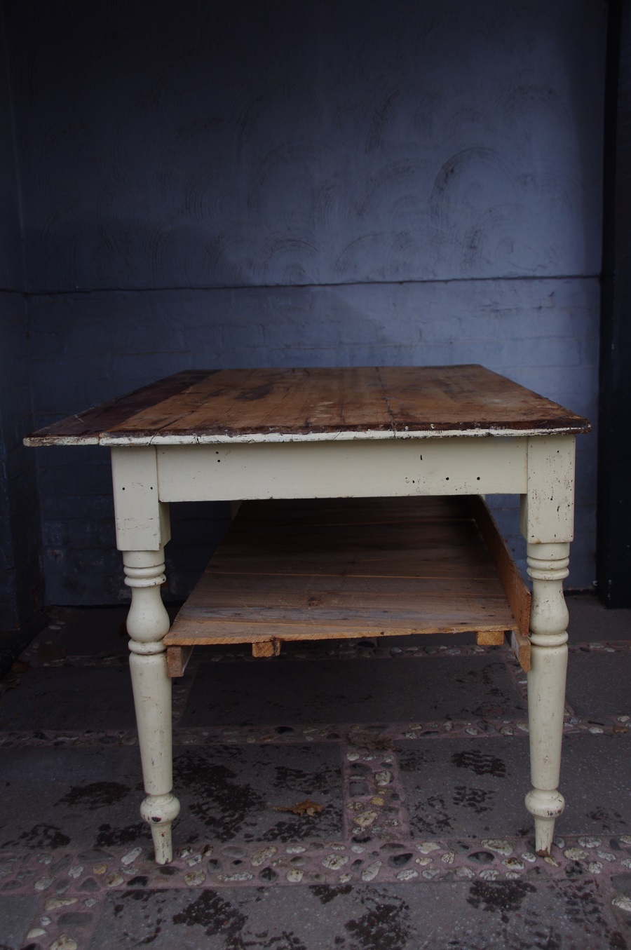 1880′s rustic kitchen work table Stalking Cat Antiques Macedon