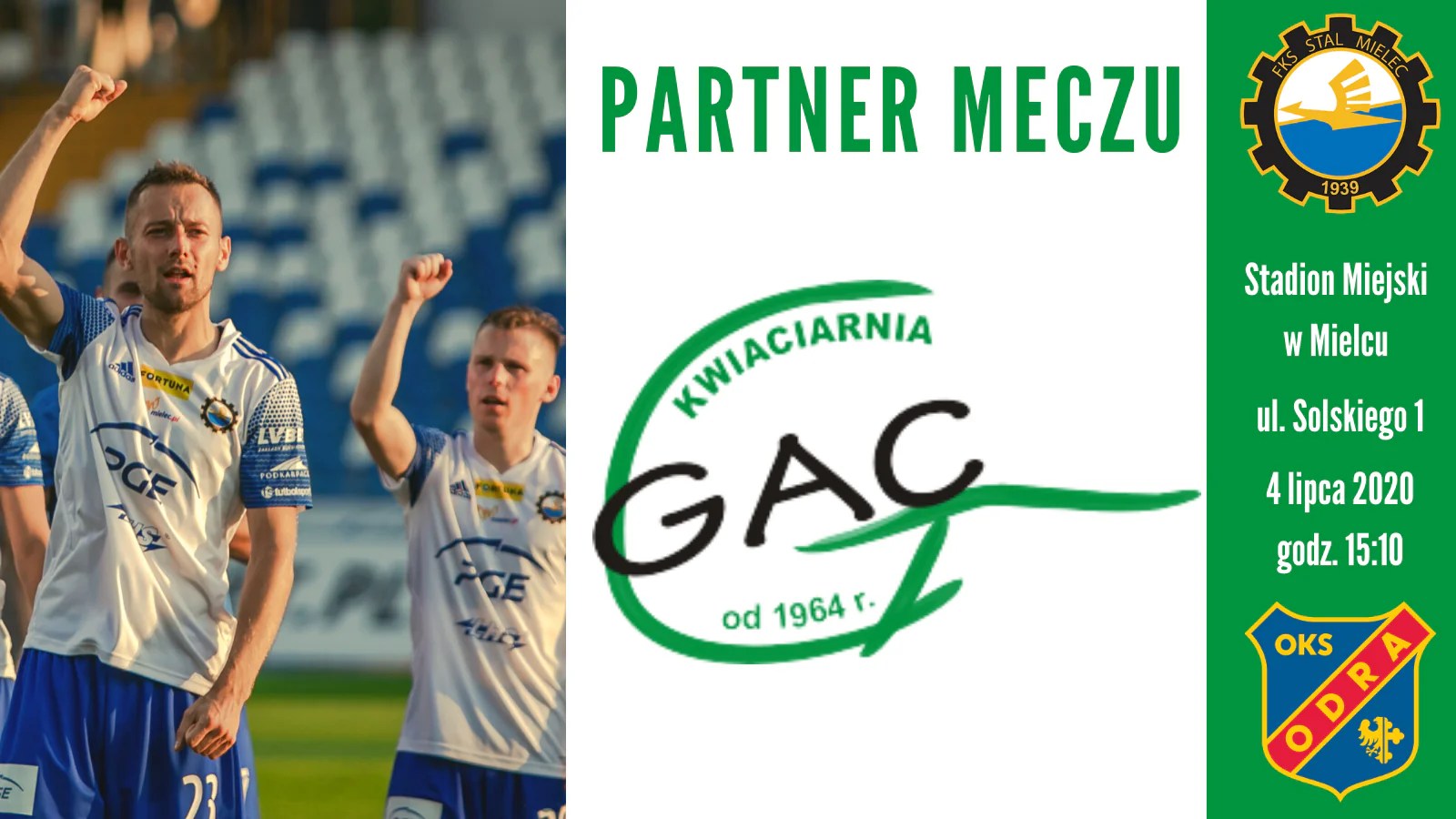 Kwiaciarnia GAC kibicuje PGE FKS Stali Mielec! FKS Stal Mielec SA