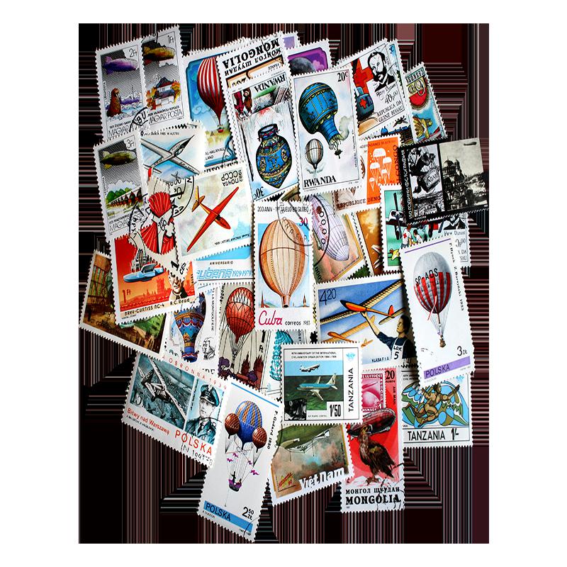 Aviation Topical Stamp Collection 50 pc Topical Stamp Collecting