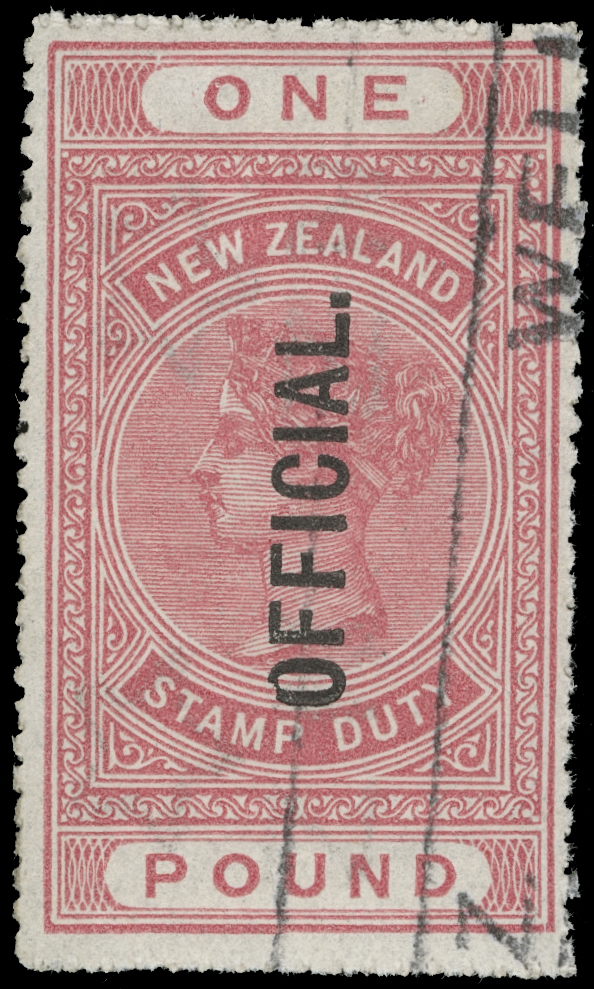 Pacific Stamps Stamp New Zealand stamp duty 6 pound on 1933 Certificate