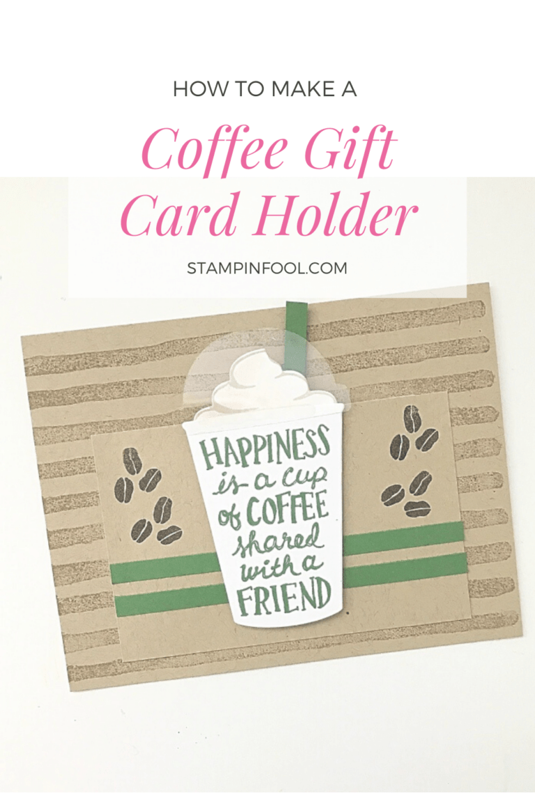 How to Make a Coffee Themed Gift Card Holder for a Frappaccino Gift