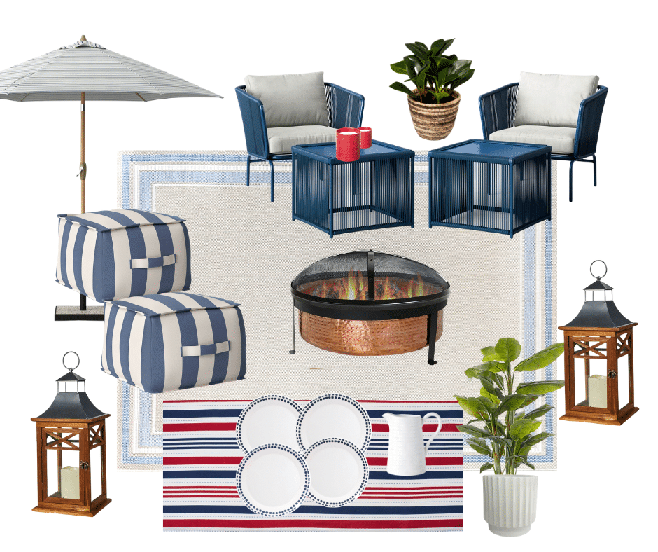 Coastal Target Patio Makeover