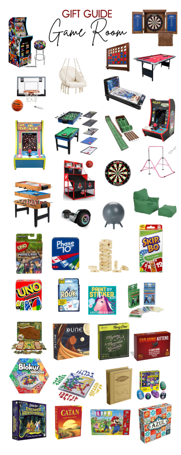 Game Room Gift Guide Game Tables, Board Games & Card Games