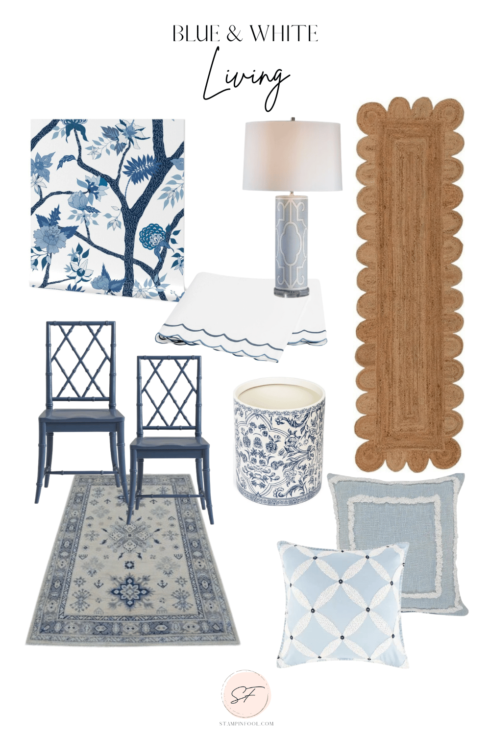 Blue & White Home Decor