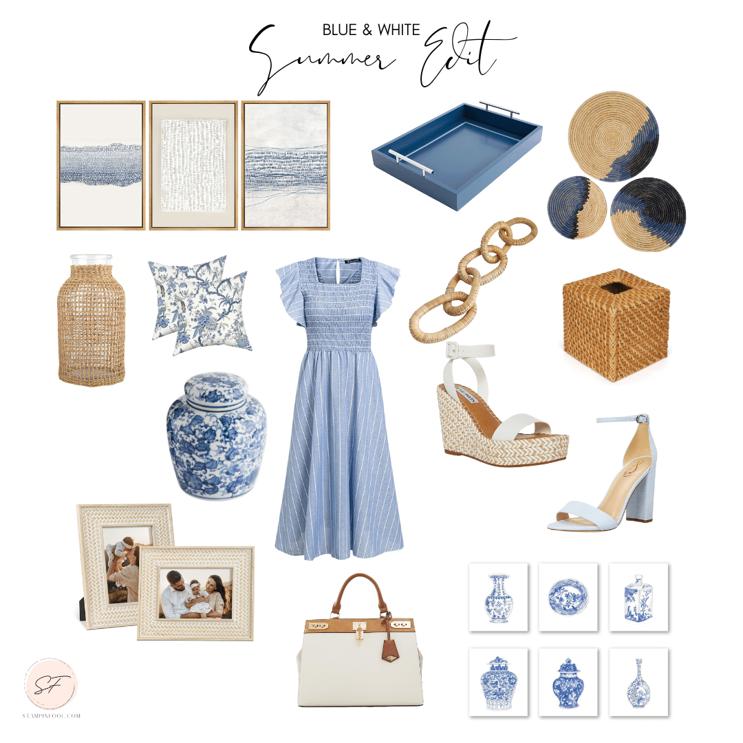 Amazon Favorites Blue & White Summer Decor Edit
