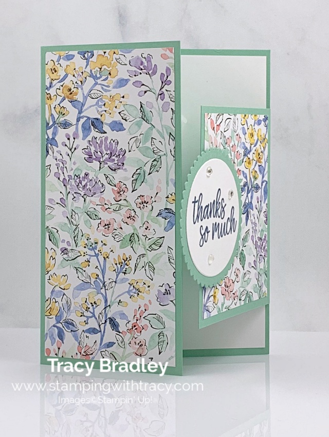 Stampin' Up! HandPenned Designer Series Paper Stamping With Tracy