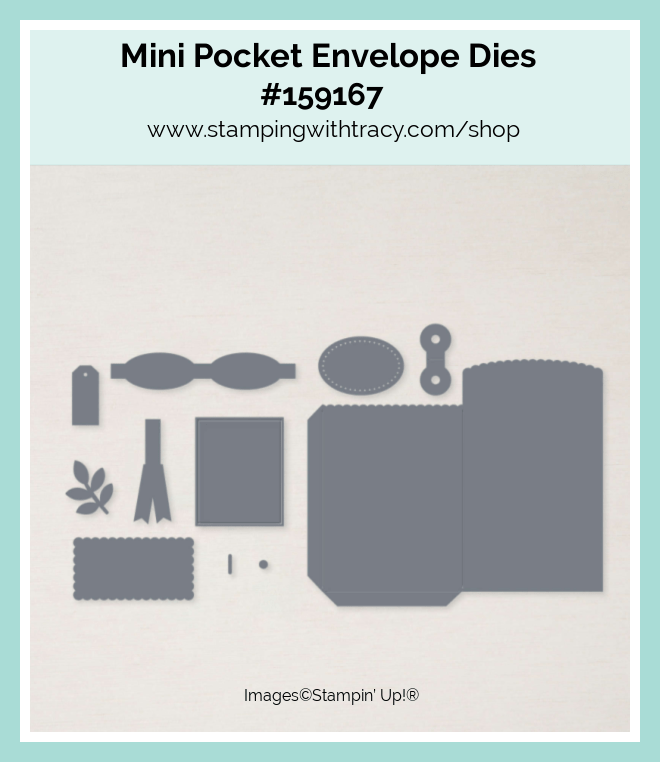 Stampin' Up! Mini Pocket Envelope Dies Stamping With Tracy