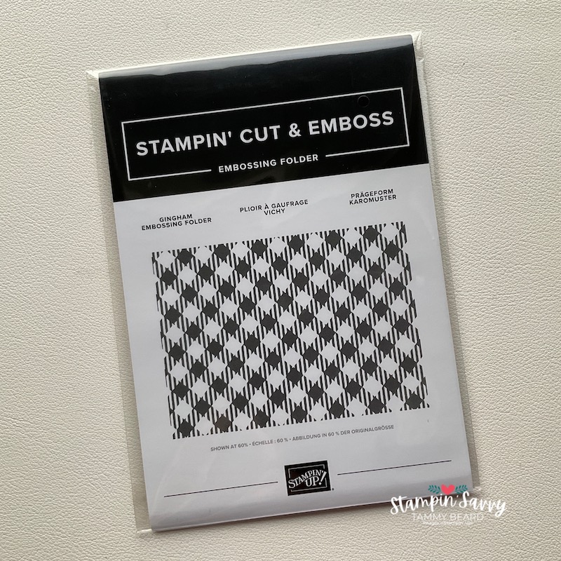 GINGHAM Embossing Folder Stampin' Savvy