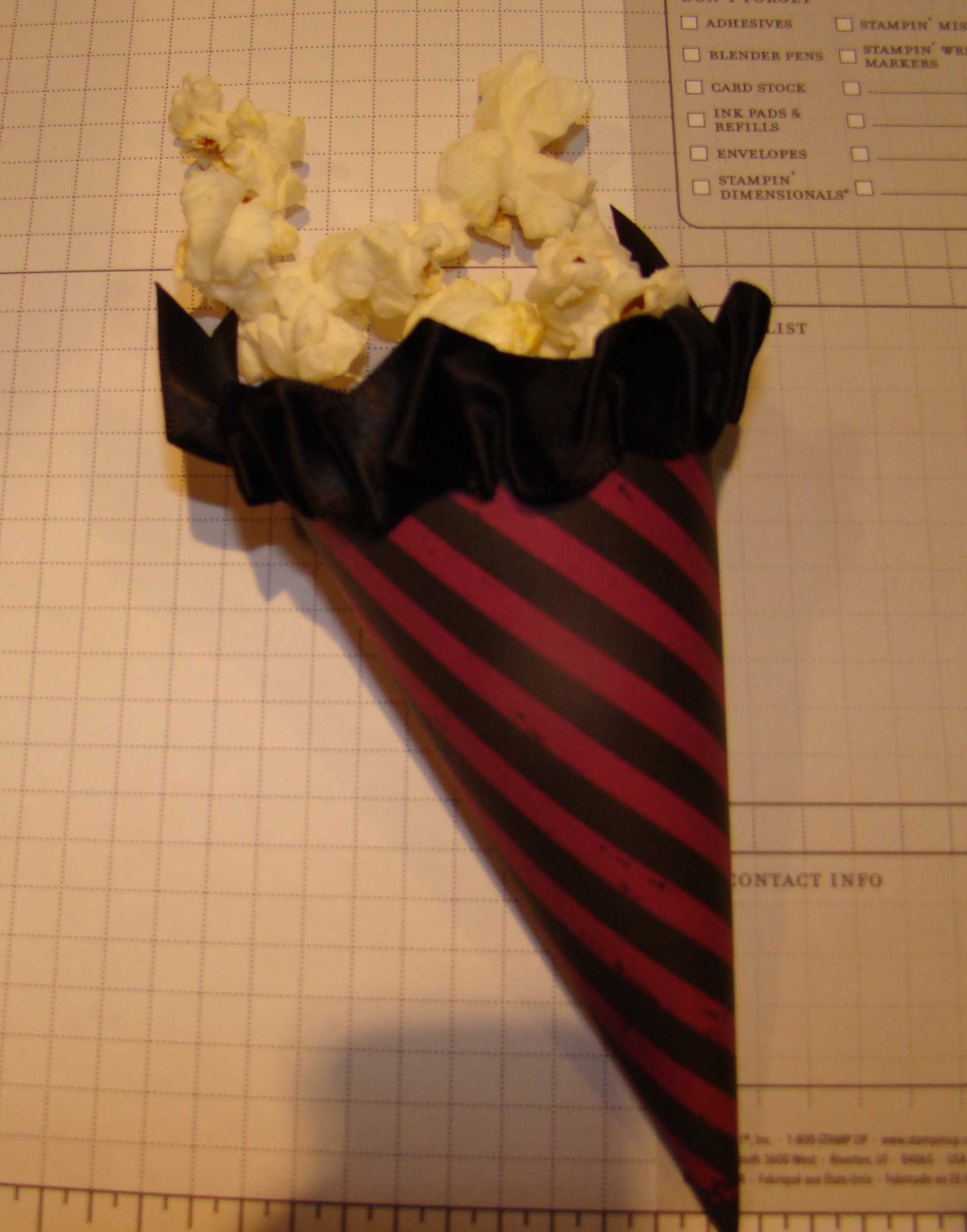 Popcorn holder Stampladee Deb Valder Paper Crafter Extraordinare