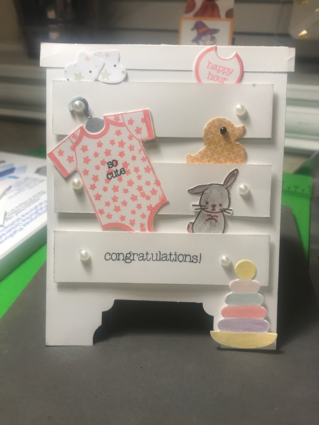 Baby Dresser Card...Cuteness Abounds! • Stamp Maven