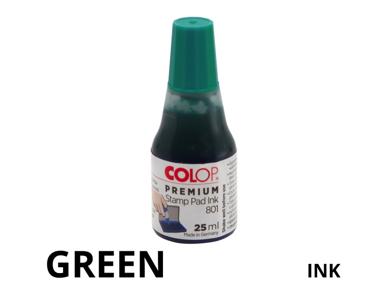 Green Stamp Pad Ink 801 Stamps Plus