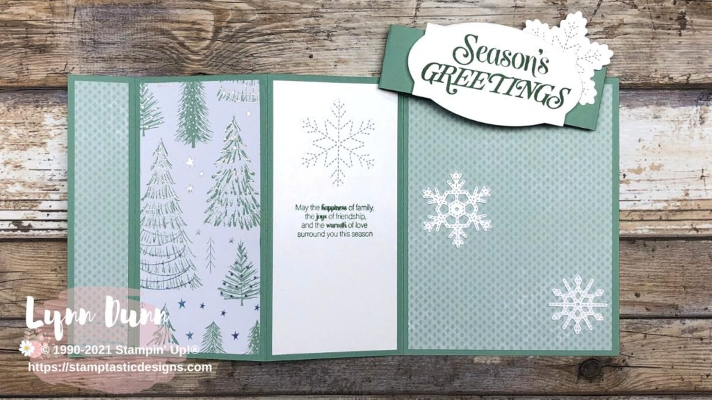 Merry Snowflakes Accordion Fold Cards