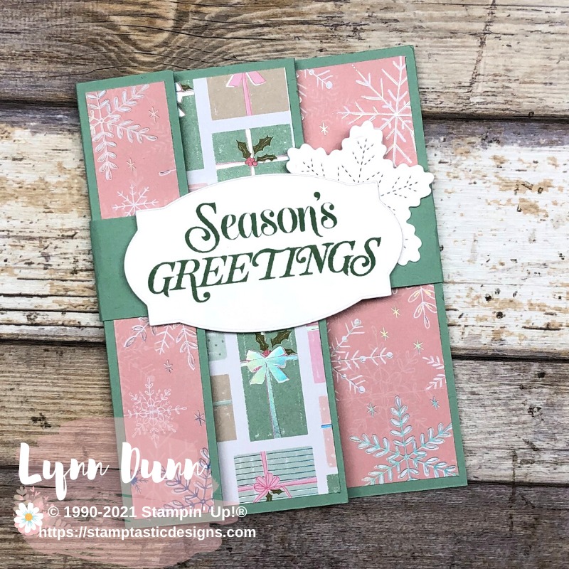 Merry Snowflakes Accordion Fold Cards
