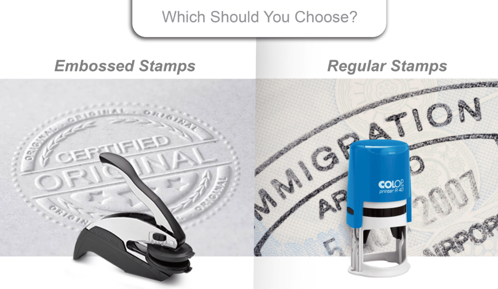 Embossed Stamps vs. Regular Stamps Which Should You Choose