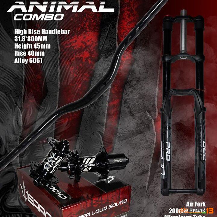 Fork Weapon Animal Double Crown Fork 34mm Stanchion Stan13 Bike