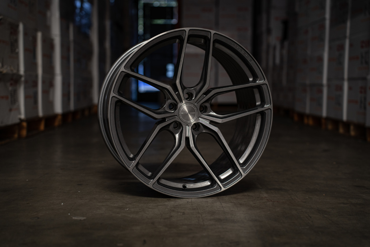 New Finish Alert! SF03 in Brushed Dual Gunmetal Stance Wheels