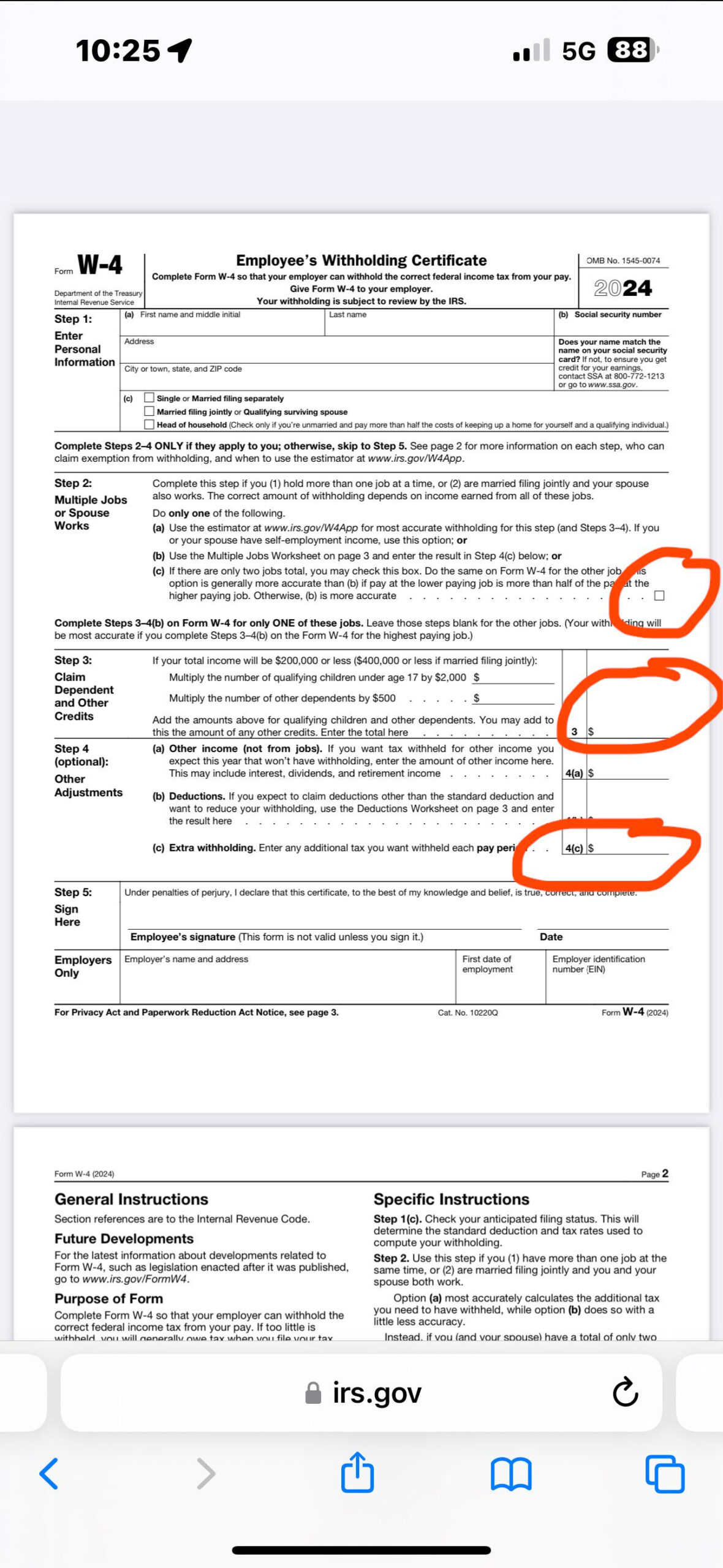 Irs 2025 W4 IRS Form W4 R 2025 Printable Form 2025