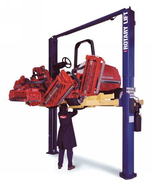 Rotary TwoPost Turf Vehicle Lift (7000lbs.Capacity Asymmetric, 4