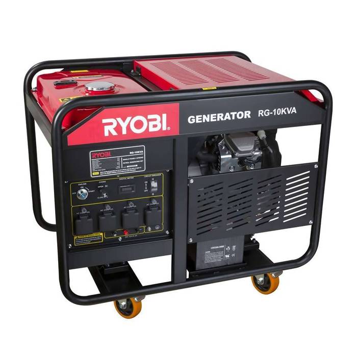 Ryobi Generator 10KVA 4Stroke Key Start Standby Generators