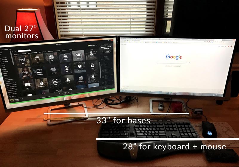 The best standing desks and converters for dual monitor setups