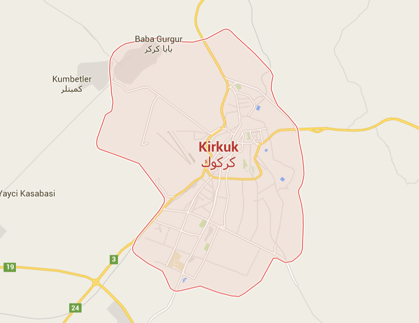 GPS Tracking in Kirkuk City Iraq