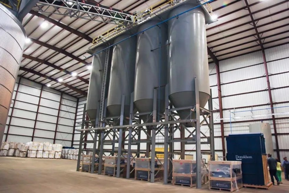 Aggregate Storage Bins with Tonnage Capacity from Standley Batch