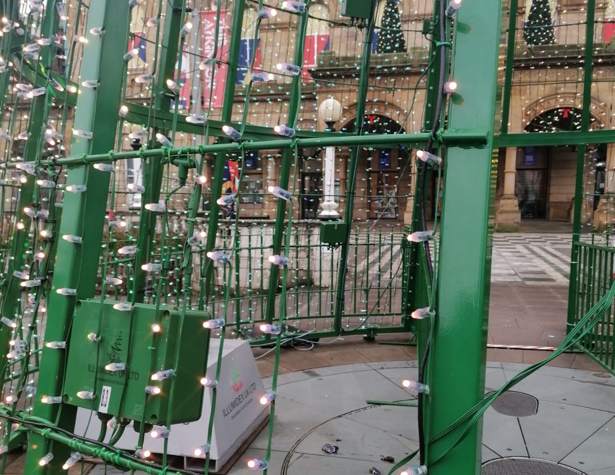 Southport Christmas tree vandalised once again as appeal made for