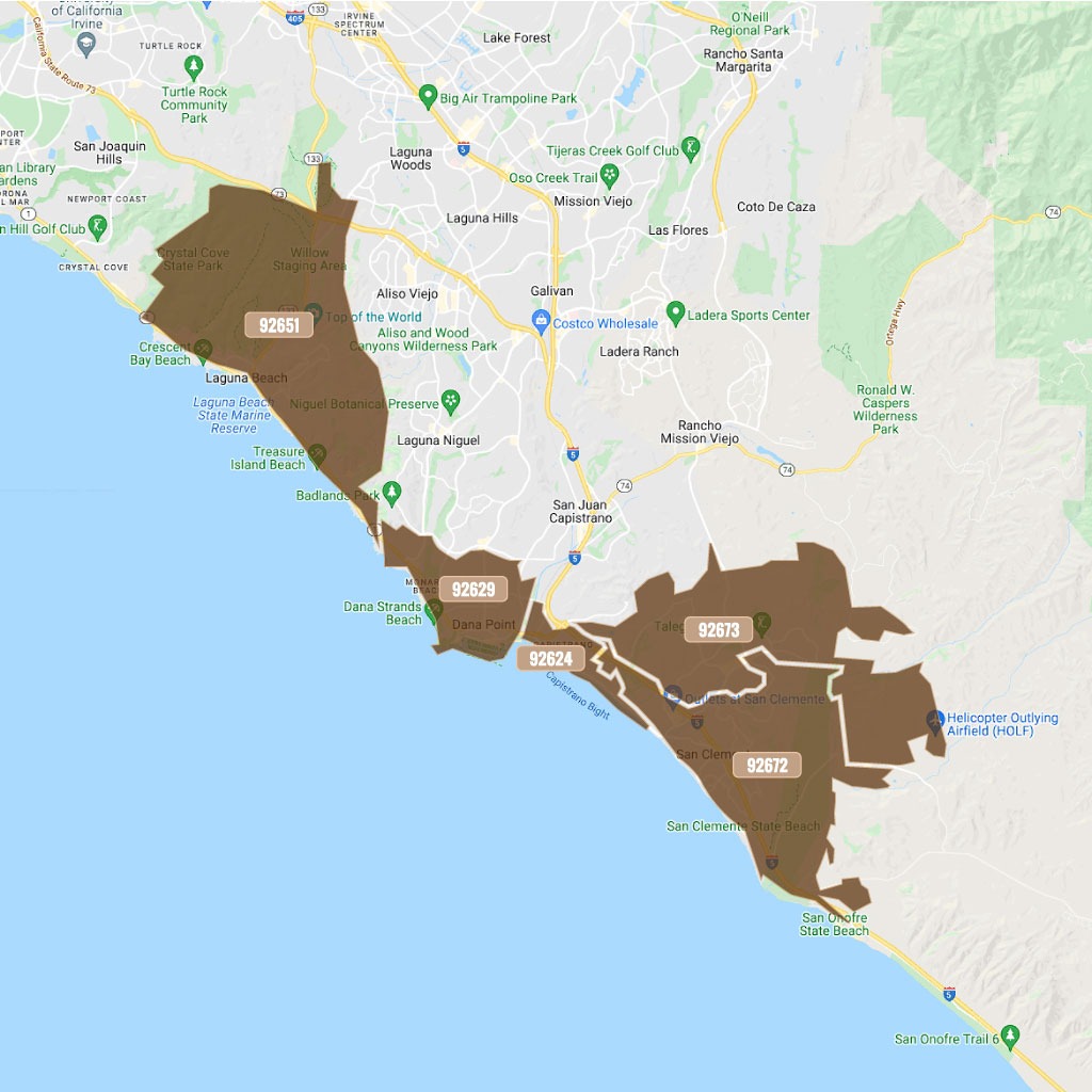 Understanding the San Clemente Zip Code Map
