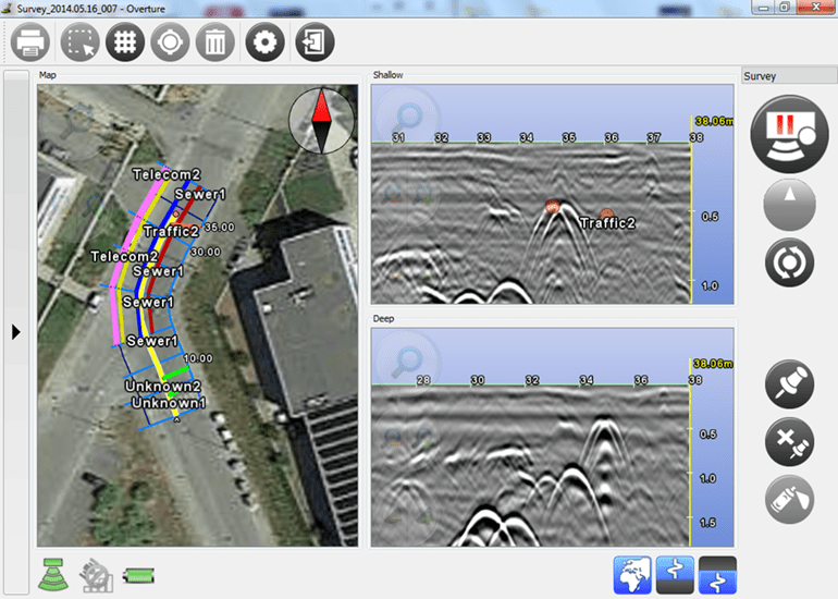 Comprehensive mapping of buried utilities with AR