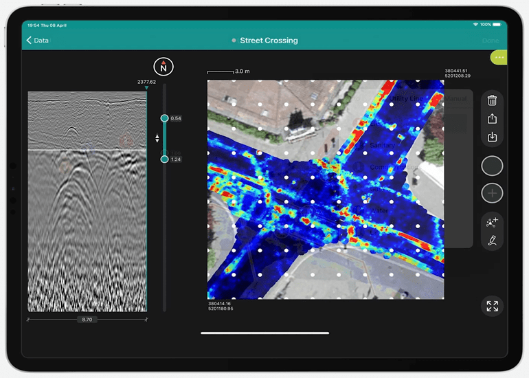 Comprehensive mapping of buried utilities with AR
