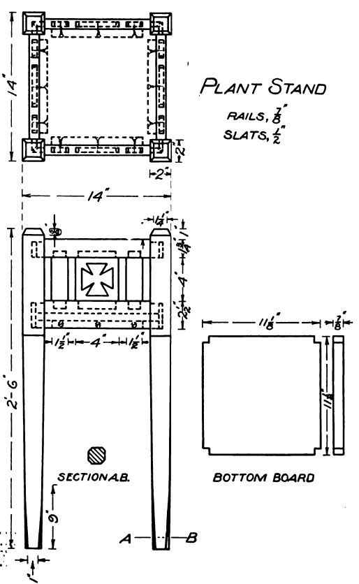 Plant Stand Plans to Build DIY at