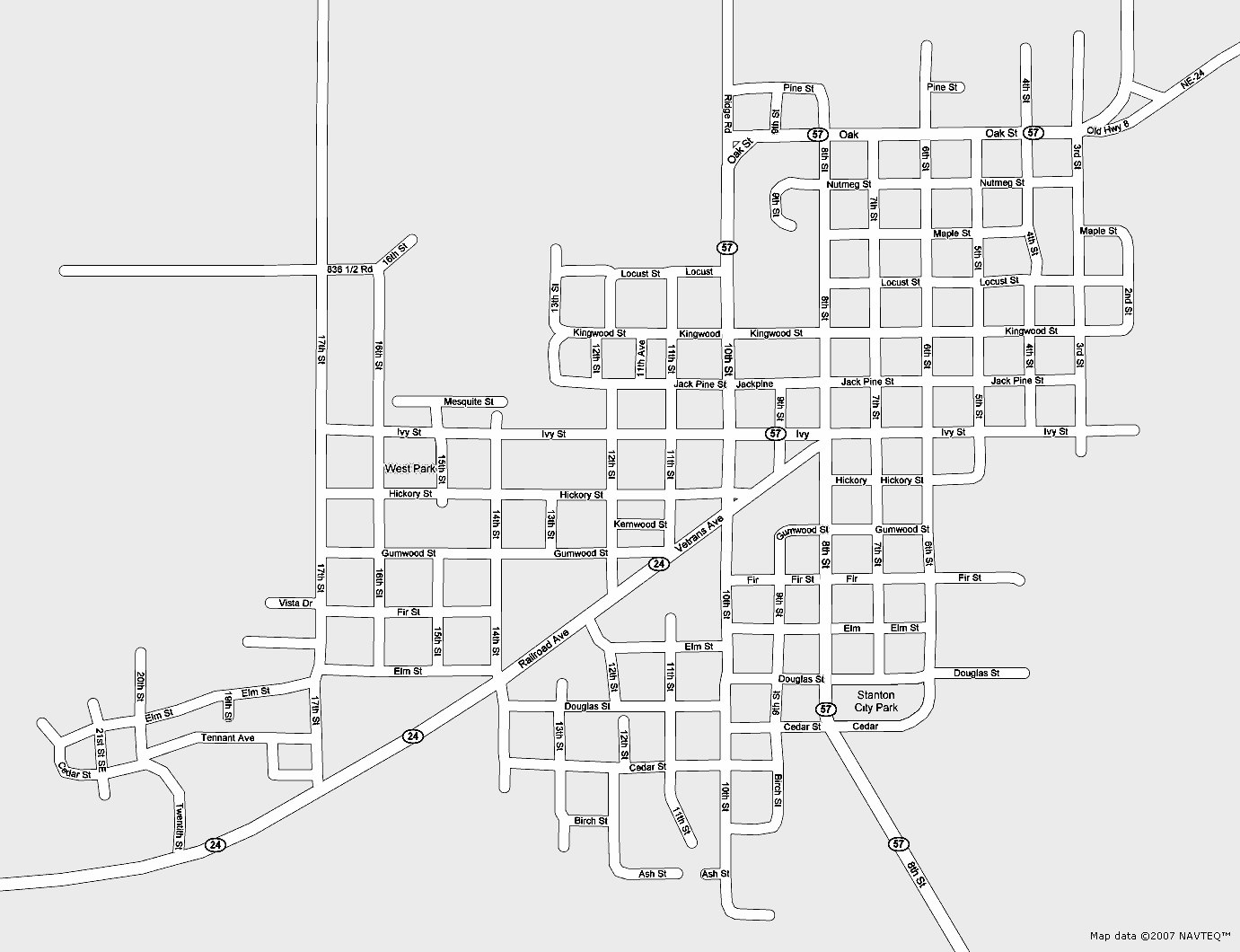 Stanton Nebraska map