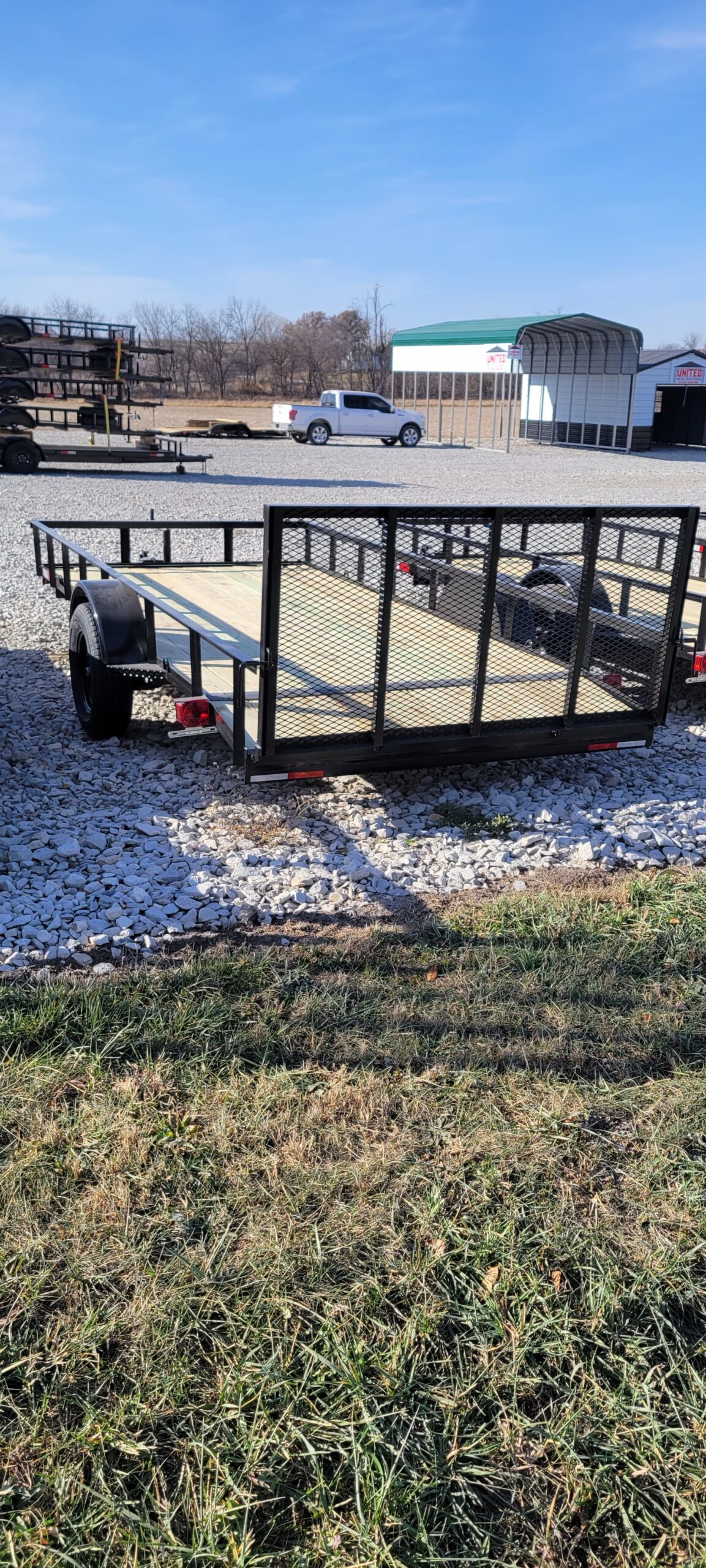 14ft Single Axle Dovetail Utility Trailer Rent To Own Available 20 Off‼️ Stanton Portable