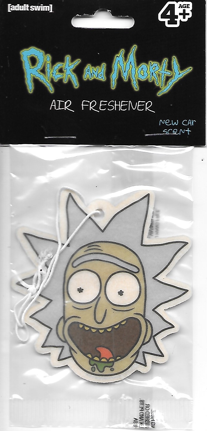 Rick and Morty TV Series Rick's Drooling Face Air Freshener NEW SEALED