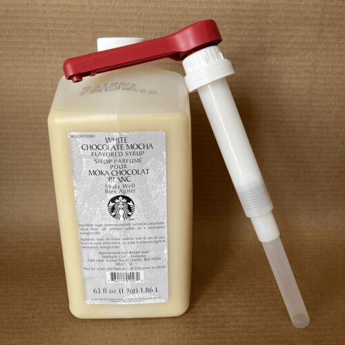 Starbucks white mocha syrup vs sauce starbmag