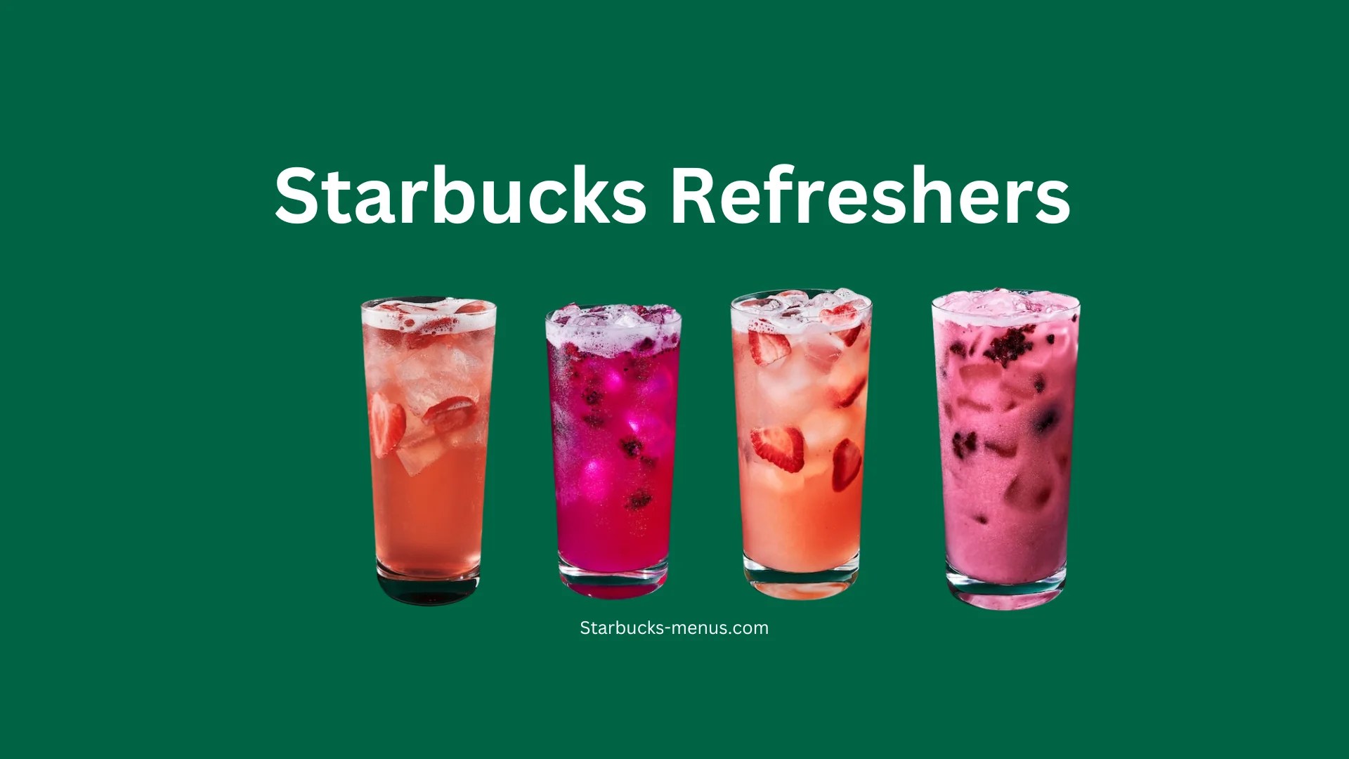 Starbucks Refreshers Menu with Prices 2025