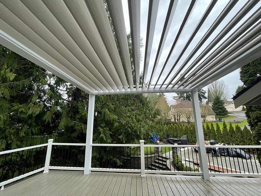 Louvered Roof Redmond Motorized Patio Pergola Star Construction