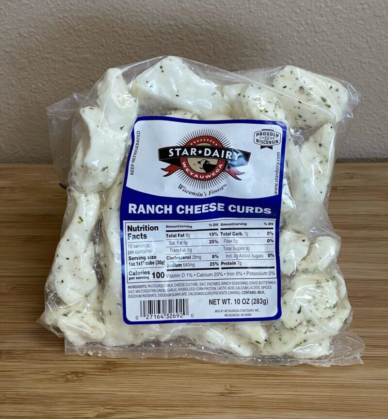 Cheddar Cheese Curd Ranch 10oz Weyauwega Star Dairy