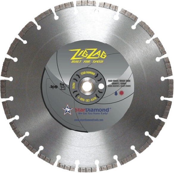 Zig Zag for Hard Materials • Star Diamond Tools • Diamond Saw Blades