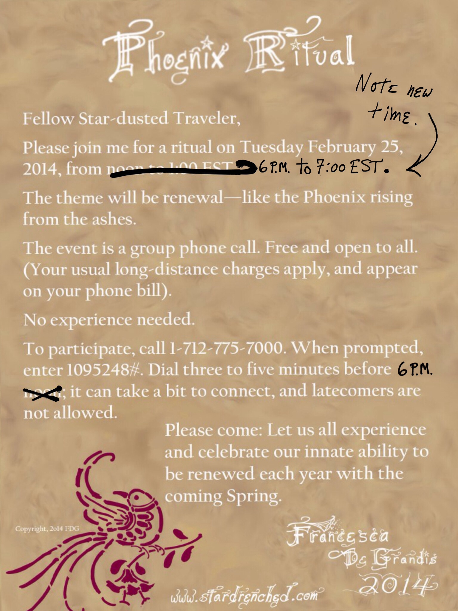 Phoenix Ritual The Fairy Queen’s magic spells