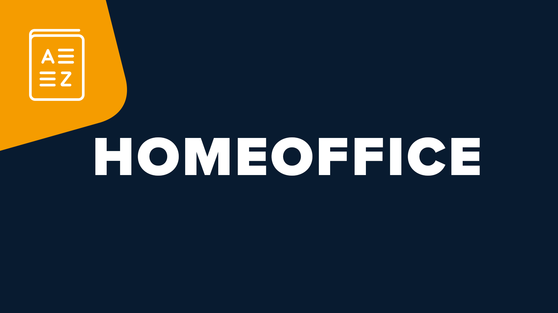 Homeoffice Begriffserklärung