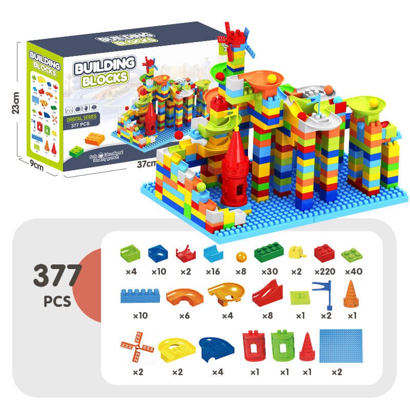 Wholesale 377pcs Marble Run Building Blocks STARIVER