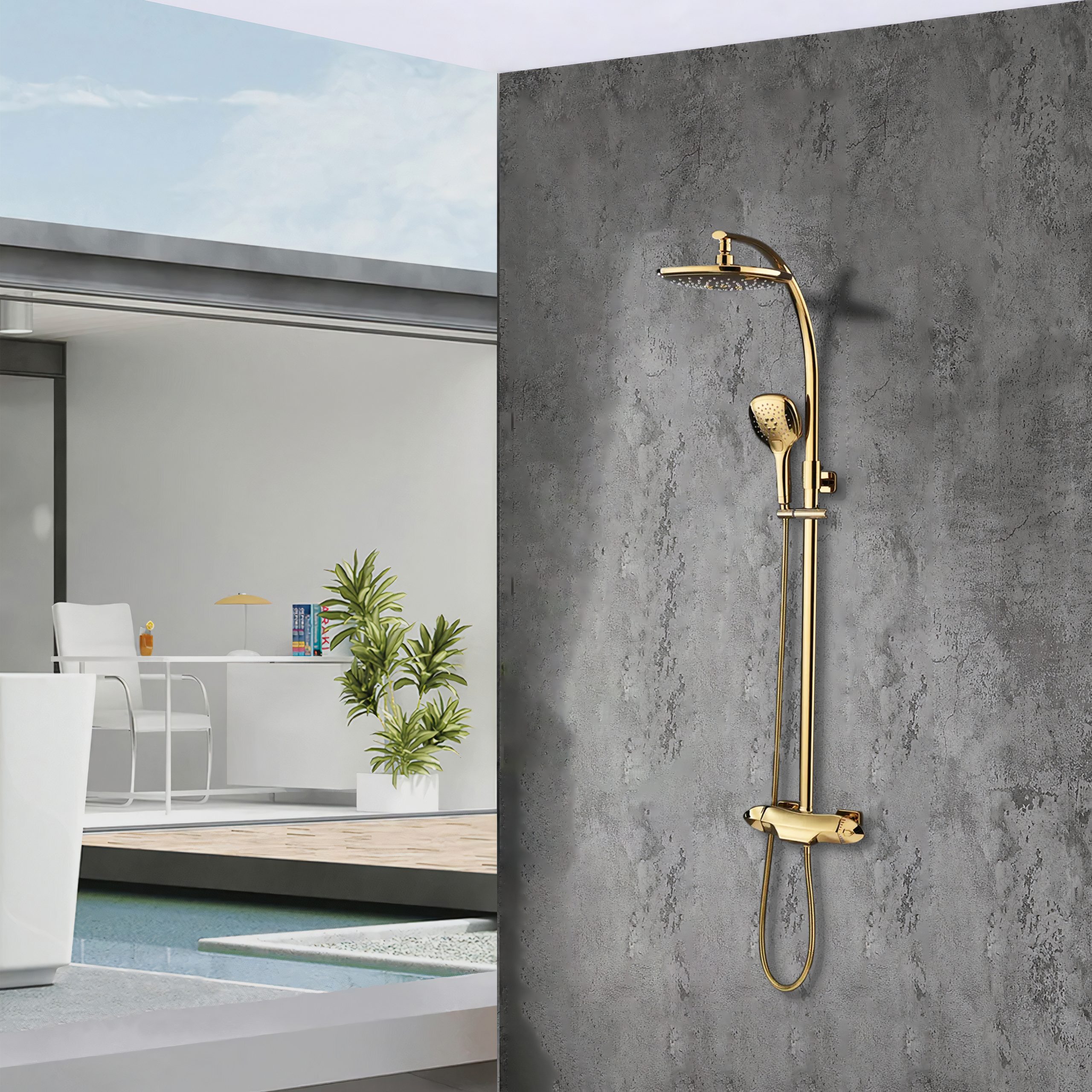 Award Winning Patented Alveno Wasserfall™ Ultra Luxury Rain Shower Head