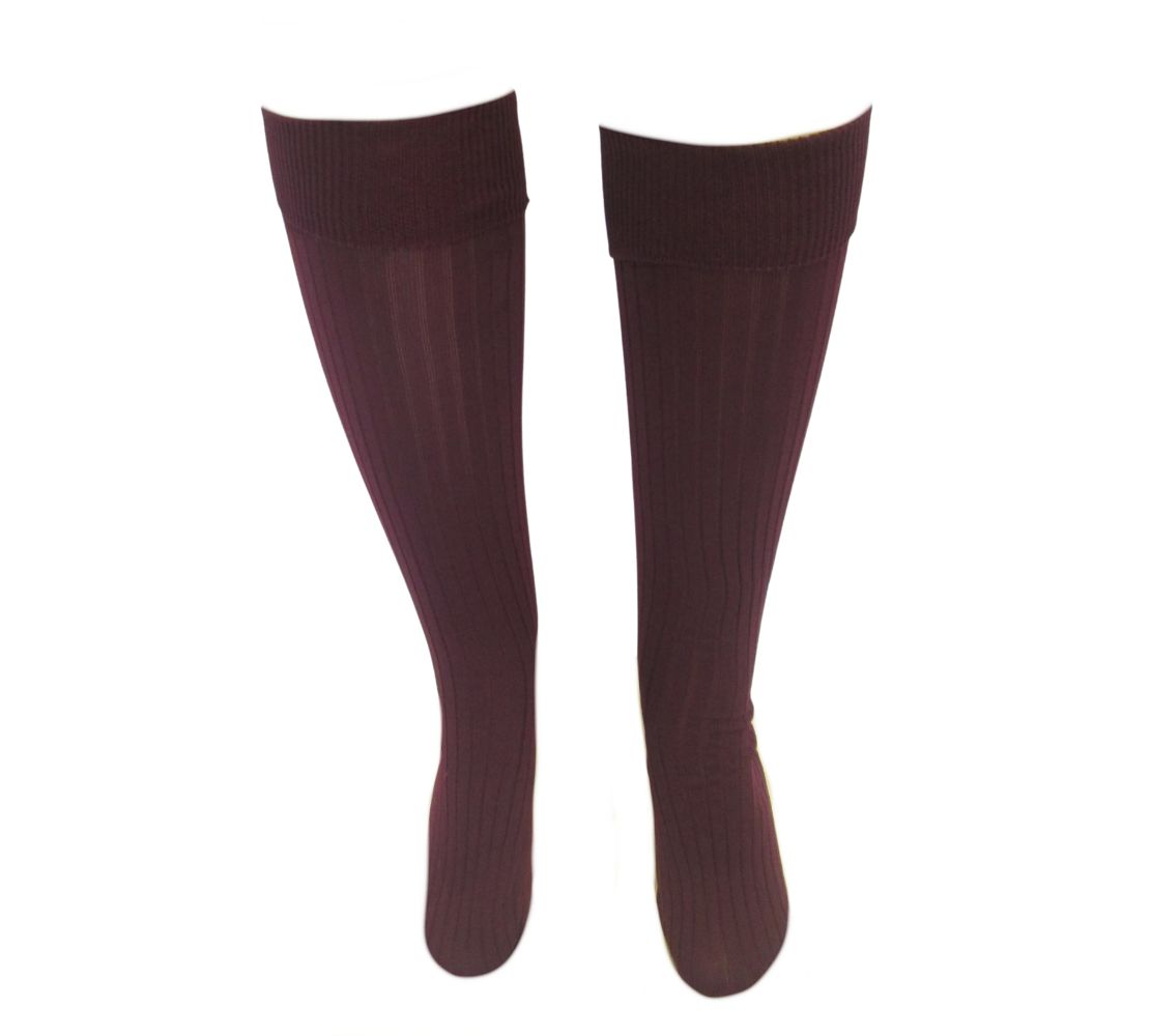 Plain Maroon Long Socks Starlite Wear