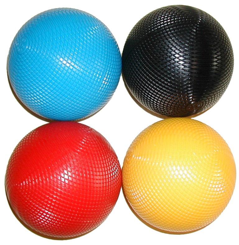 Championship Approved Croquet Balls set of 4 Primary Star Mallets