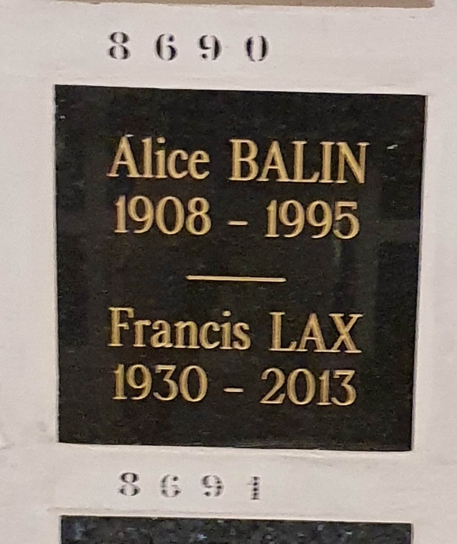 Adresse Francis LAX, sur ses pas Les célébrités du 19e et 20e siècle
