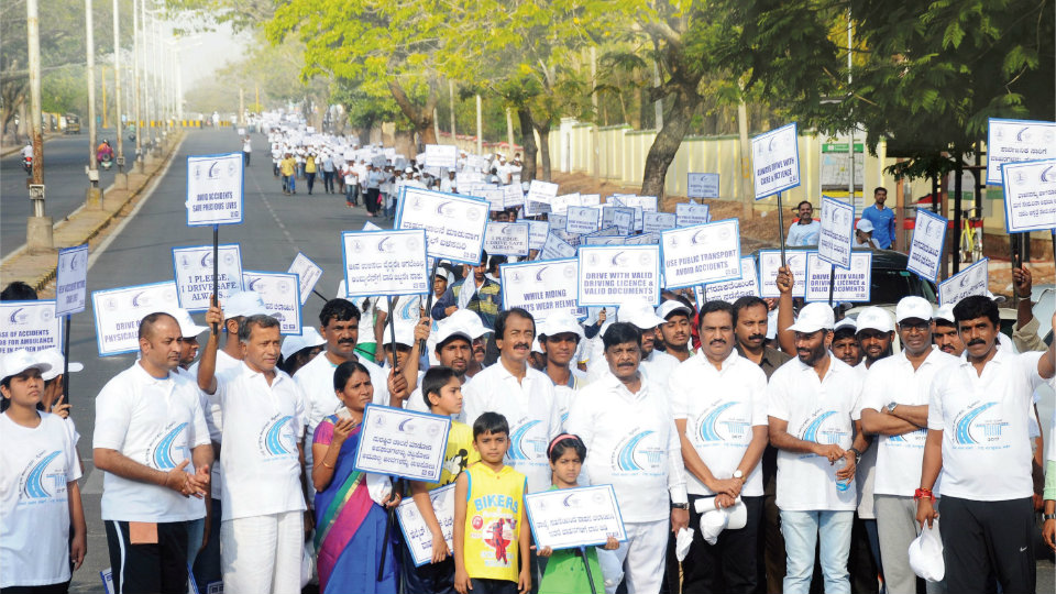 College students rally for road safety Star of Mysore