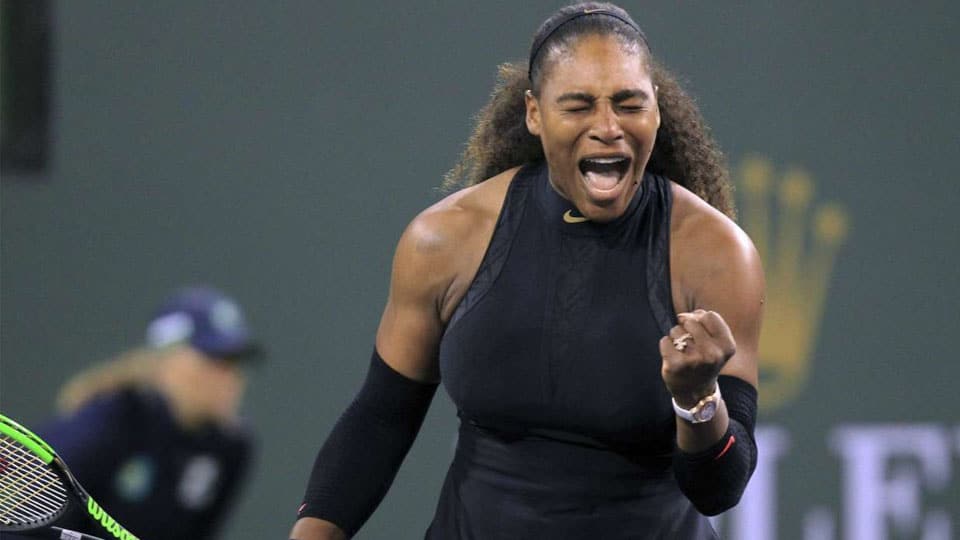 Serena Williams wins in WTA tour return Star of Mysore